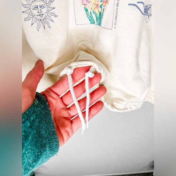 Vintage Faded Glory Gardening Motif Hoodie 100% Cotton - Picture 7 of 10